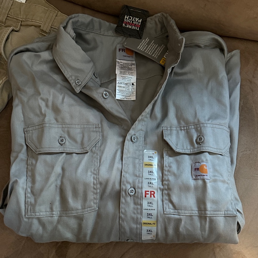 Carhartt Gray FR long sleeve 3XL Tall